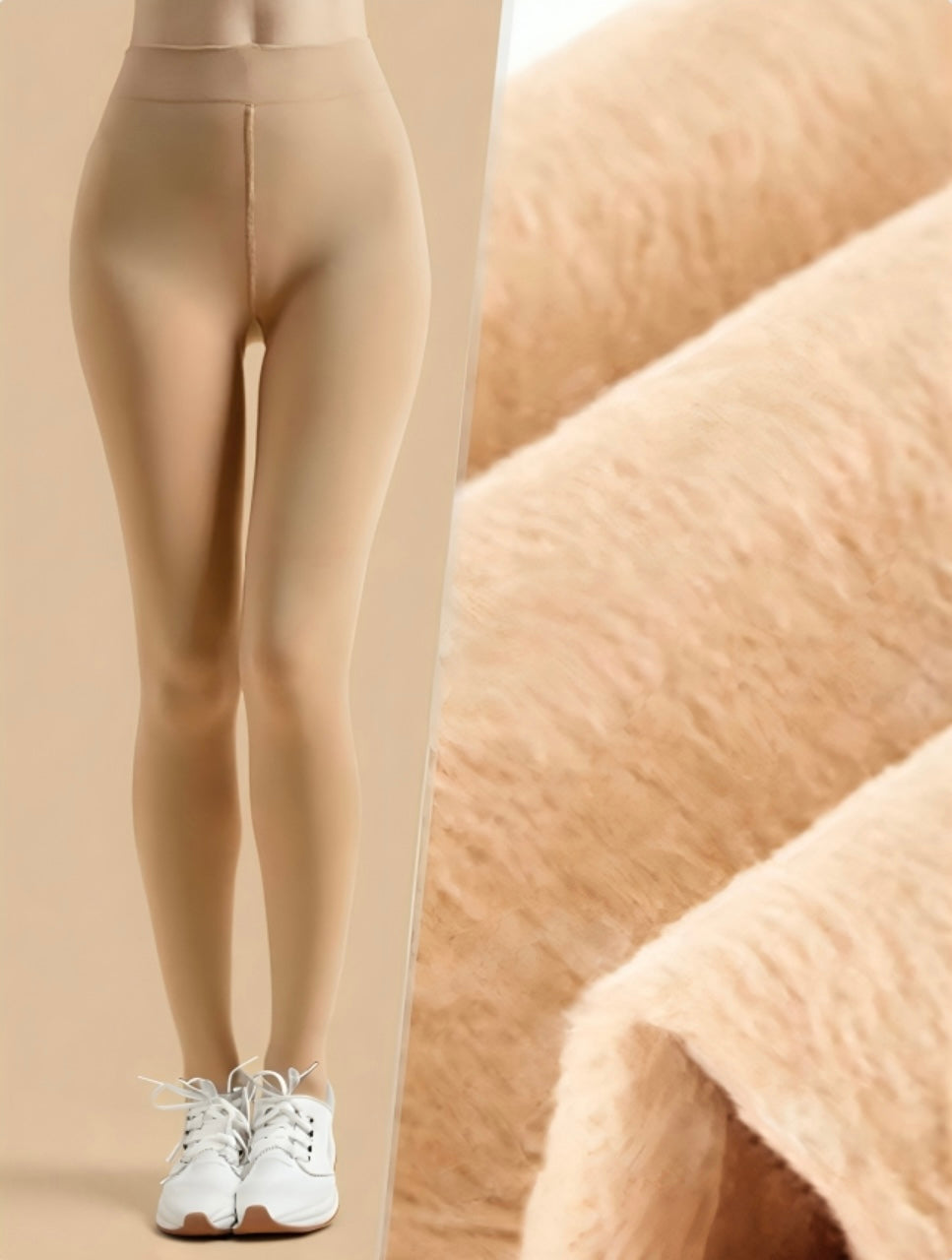 Fleece Beige Legging