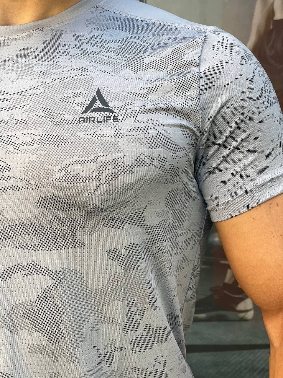 Gray camo T-shirt