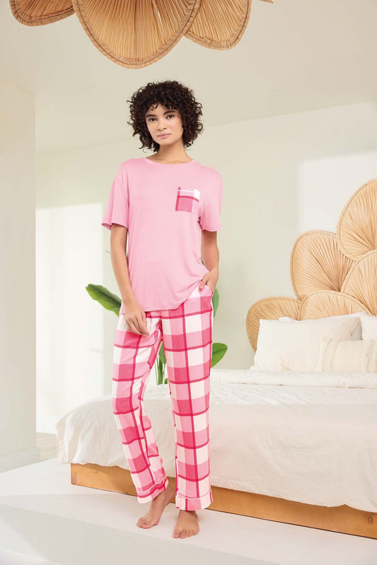 Fuchsia Burberry pajama